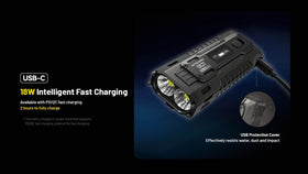 Nitecore EDC37 compact pocket-ready design fits in a bag.