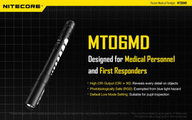 NITECORE MT06MD 180-lumen beam ideal for close-range detail work