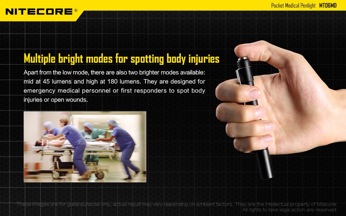 NITECORE MT06MD reverse-clicky tail switch enables one-handed use