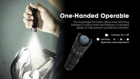 Nitecore MT1A Pro IP68 rated body for dust and water protection