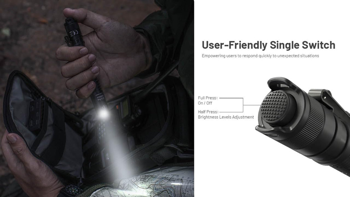 Nitecore MT2A Pro compact form fits in pockets.