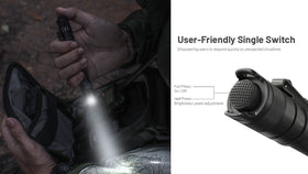 Nitecore MT2A Pro compact form fits in pockets.