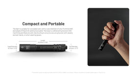 Nitecore MT2A Pro two-way clip enables versatile carry.