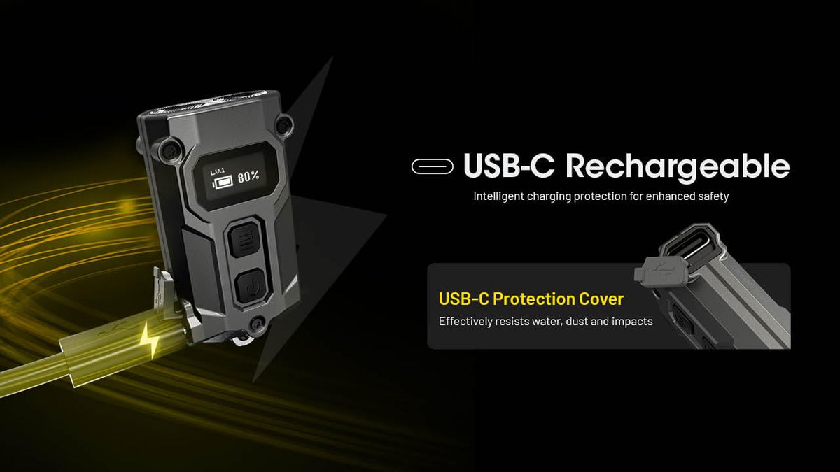 Nitecore TINI 3 color options provide adaptable lighting moods.