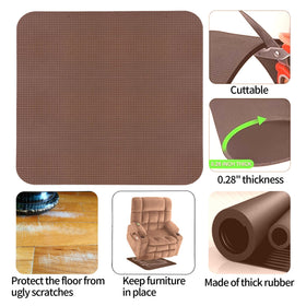 Niteguy 30x30 inch pad provides stable grip for large recliners.