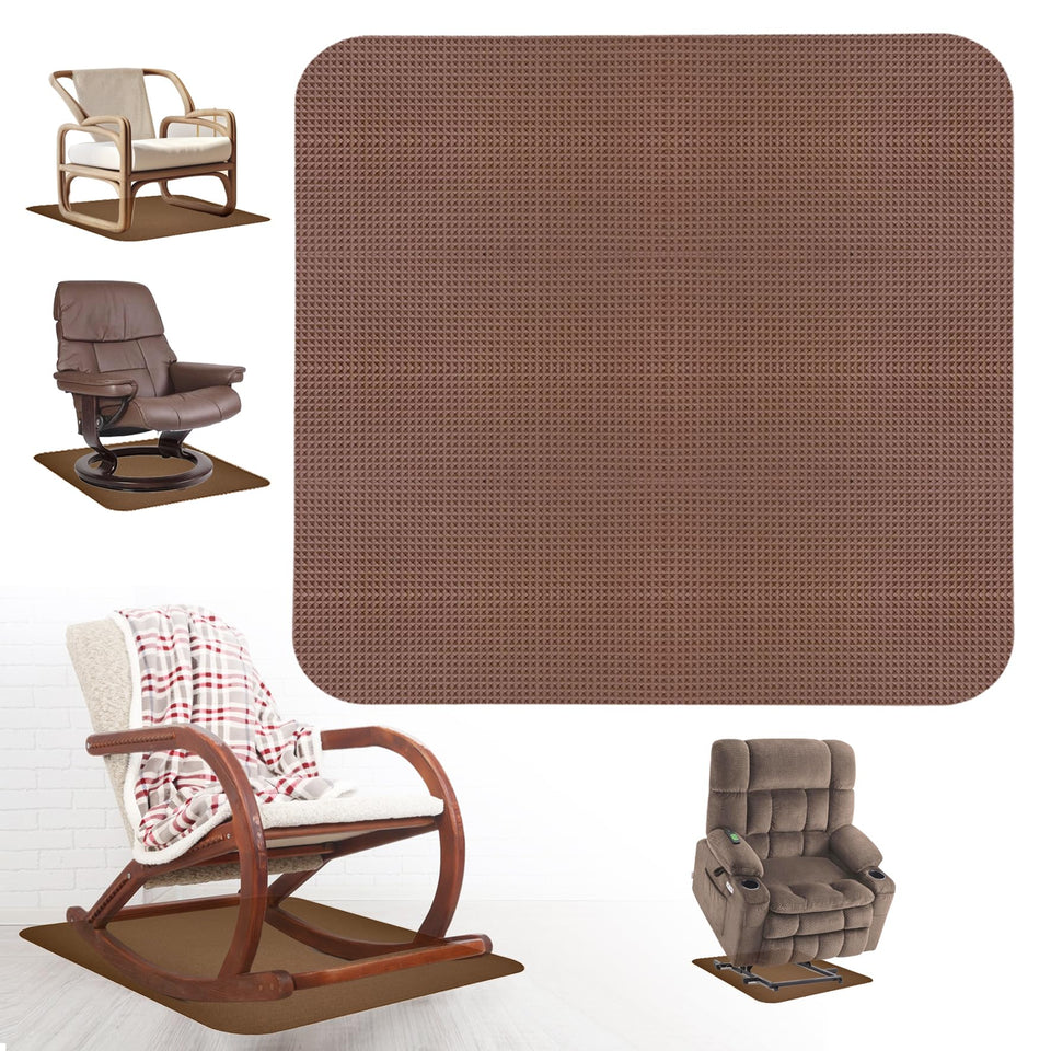 Niteguy recliner pad under chair for non-slip hardwood protection.