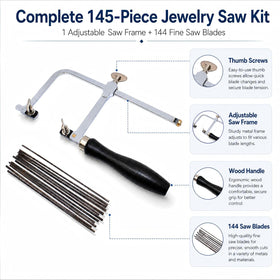 NIUPIKA 144-blades-pack provides ample blades for continued jewelry and craft projects.