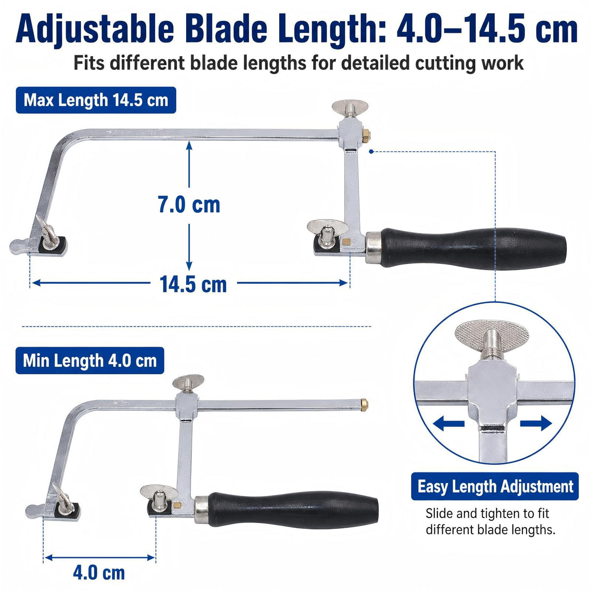 NIUPIKA blade-tension-guide helps maintain proper tension for longer blade life.