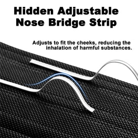 NIWOPO mask with adjustable nose wire for a secure fit and reduced fogging