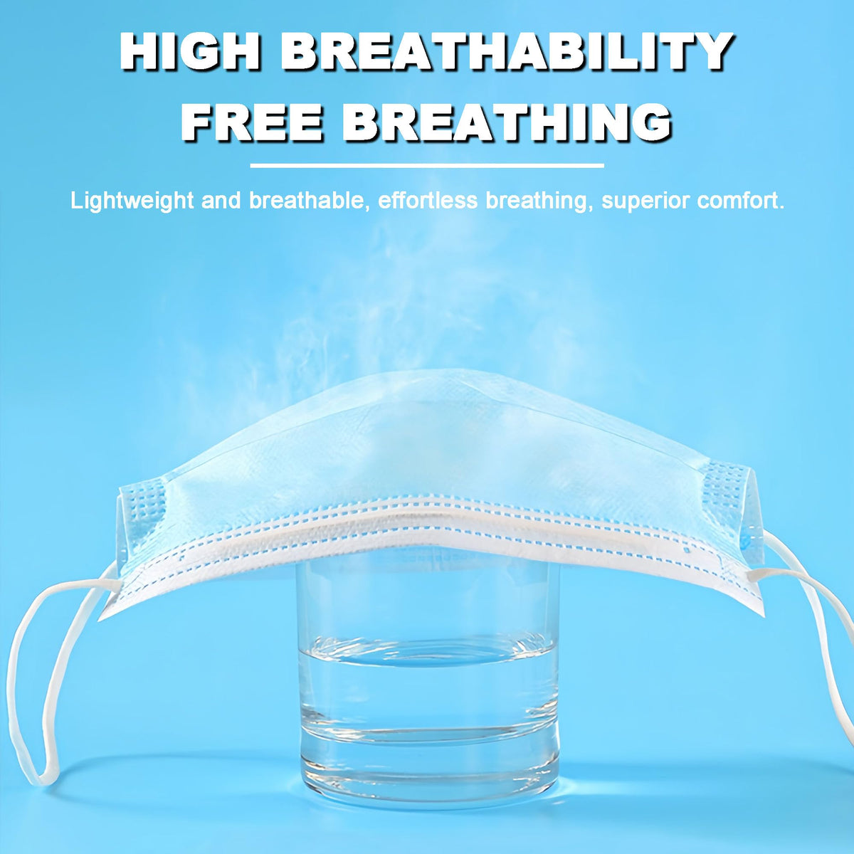 NIWOPO blue masks ideal for travel, work and school routines
