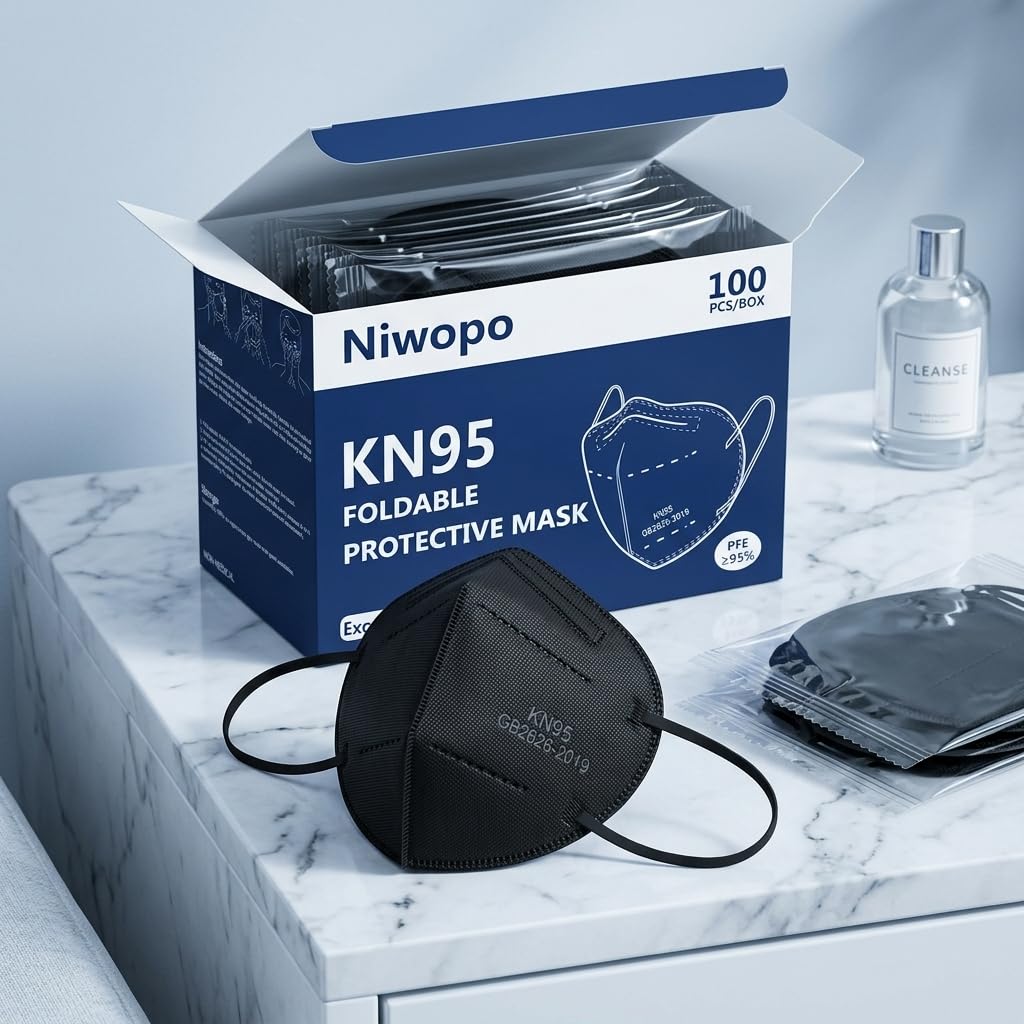 NIWOPO KN95 100-pack provides bulk convenience for families and workplaces.