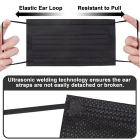 NIWOPO mask featuring soft elastic ear loops for long wear comfort