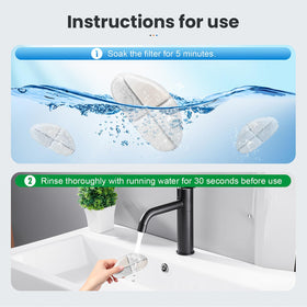 Activated carbon layer for fresher fountain water