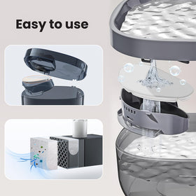 Ion-exchange resin softens tap water for pets
