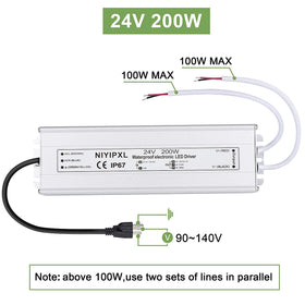 NIYIPXL LED Driver compact design fits tight spaces and outdoor installations