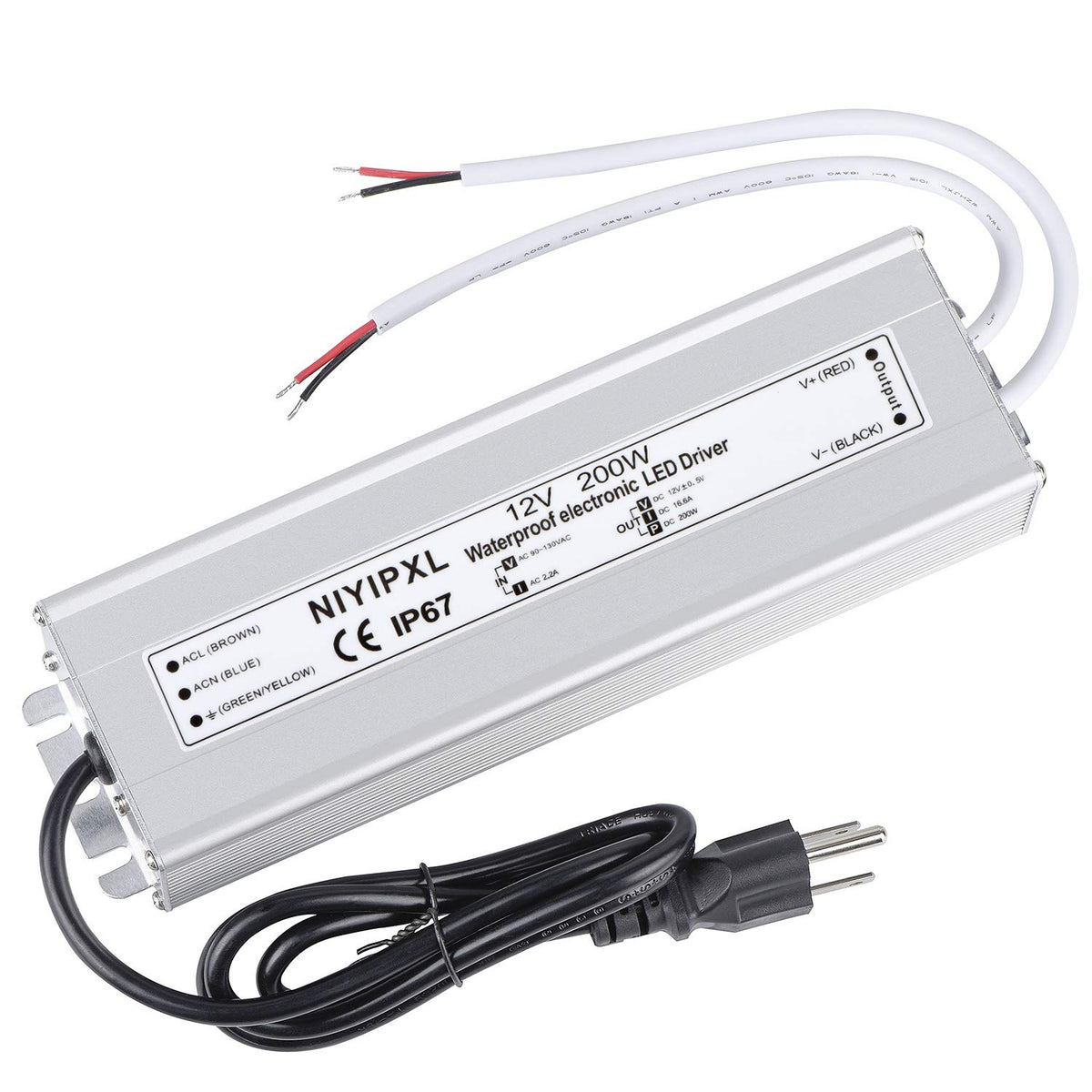 NIYIPXL LED Driver outdoor IP67 for reliable 200W power in harsh weather
