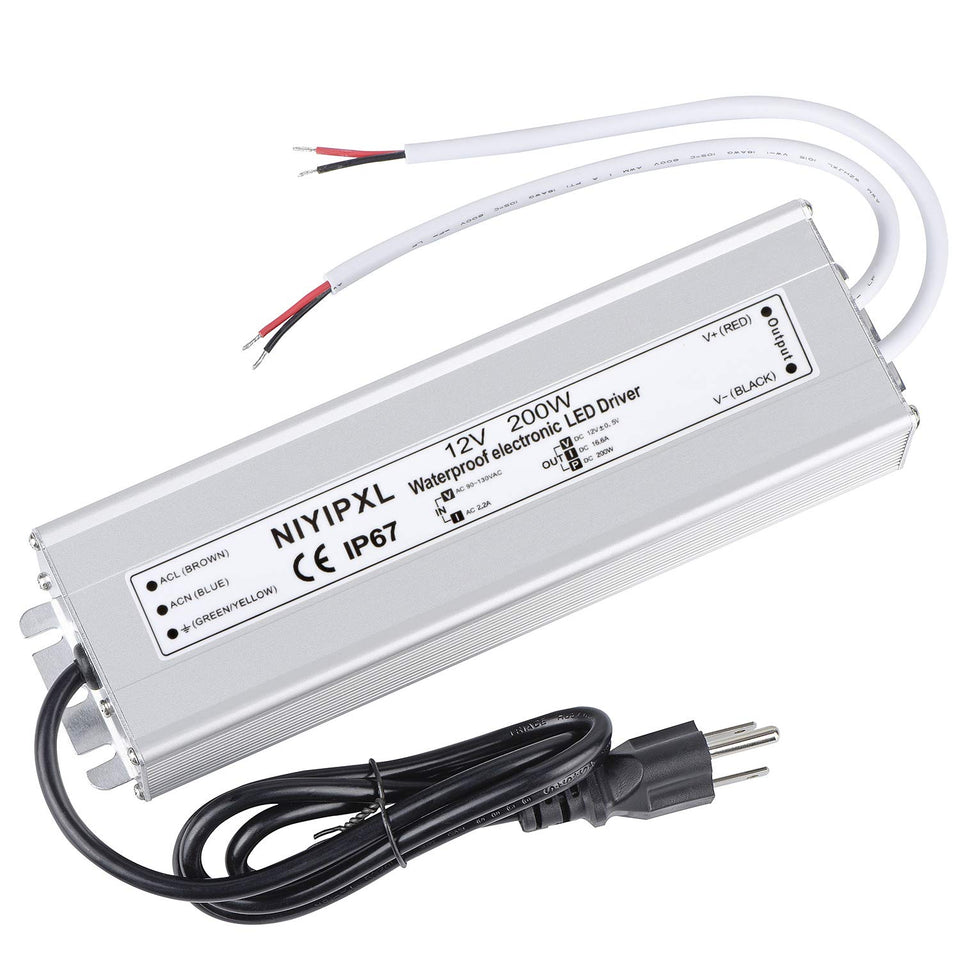 NIYIPXL LED Driver outdoor IP67 for reliable 200W power in harsh weather