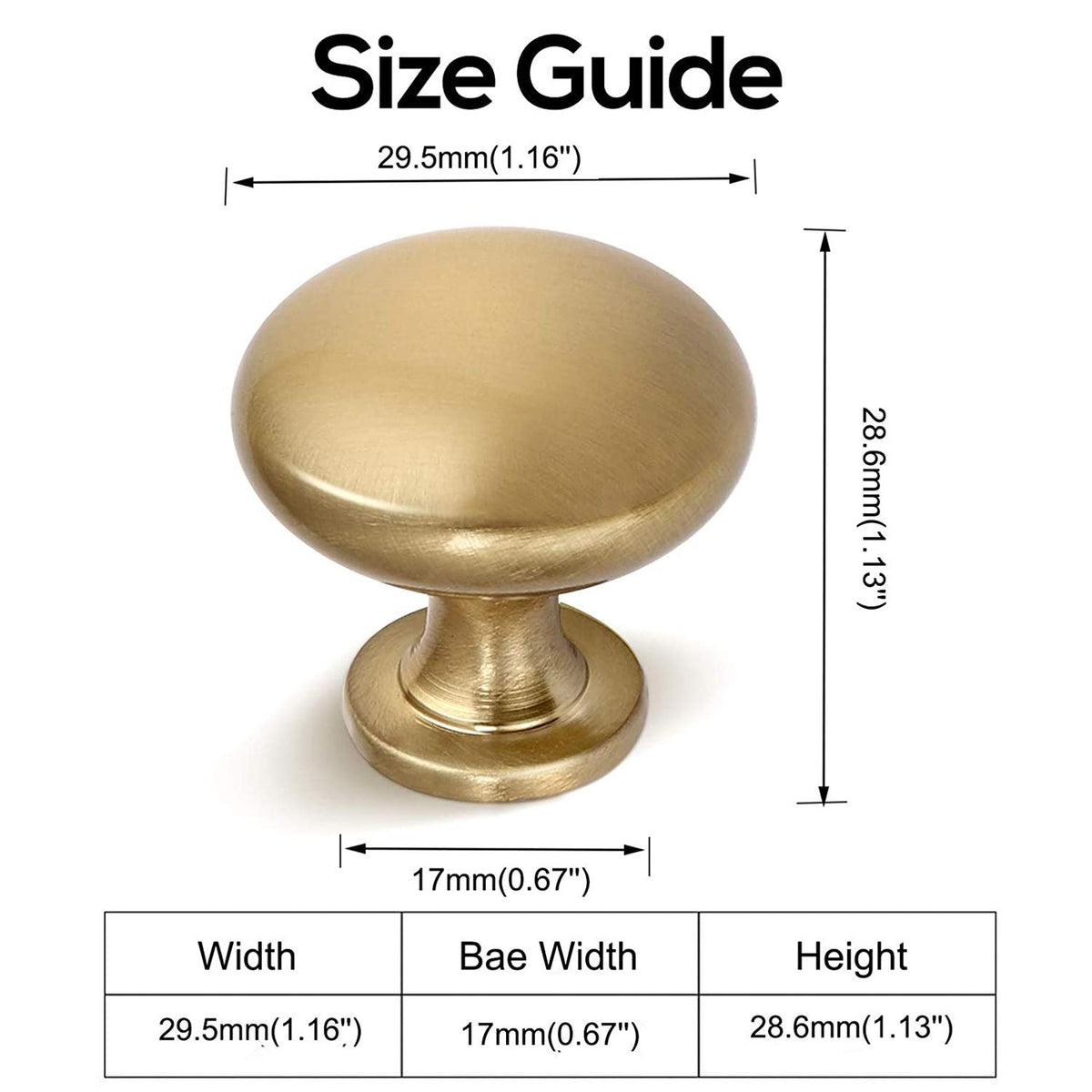 NIZADO antique brass drawer knobs offer timeless appeal for bathroom or vanity cabinets.