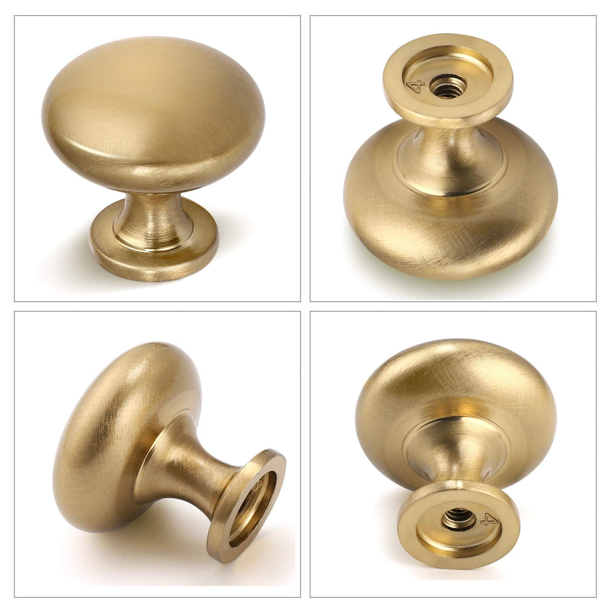 NIZADO champagne bronze kitchen knobs add warm luxury to any drawer front.