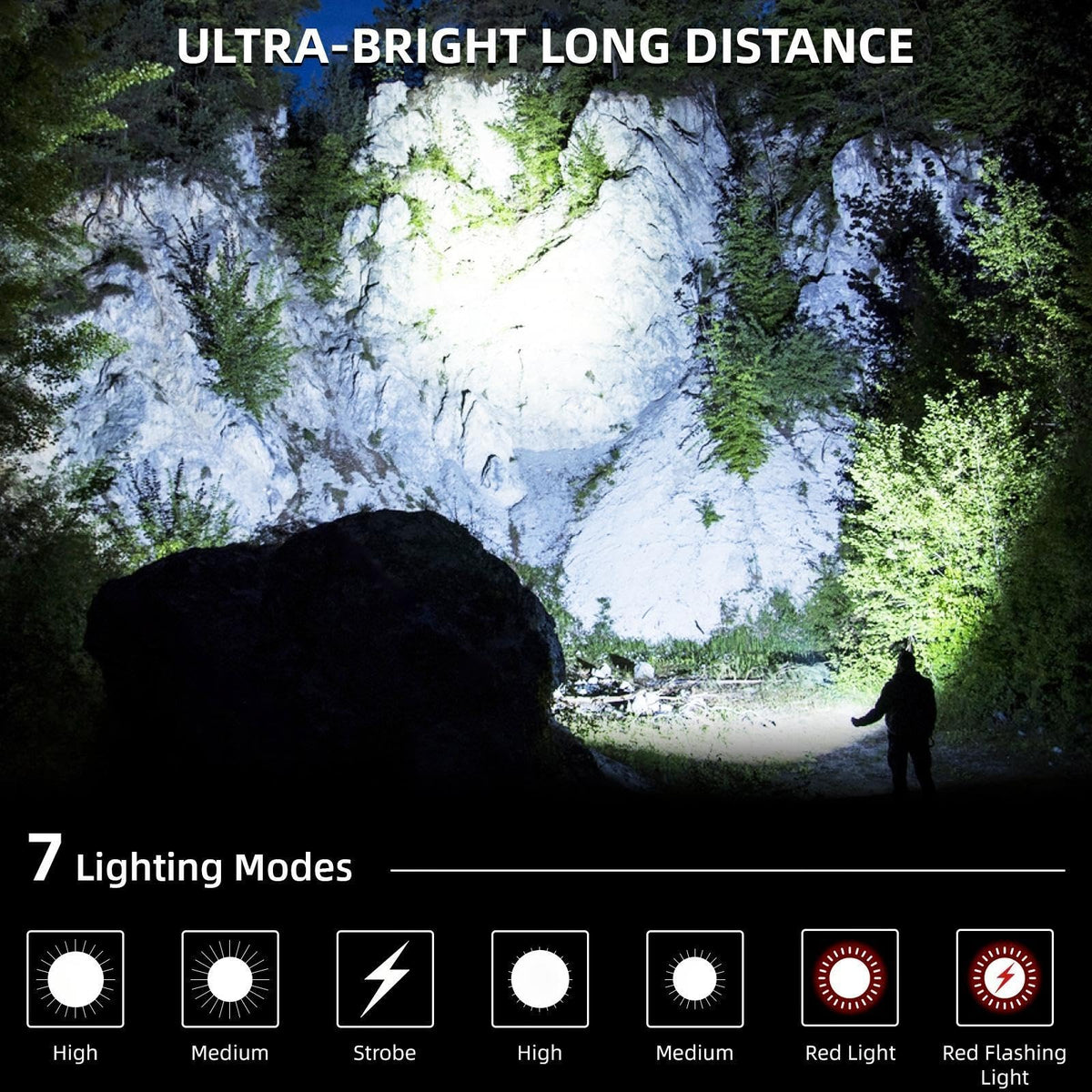 NJ FOREVER 99,000-lumen beam illustrating long-range visibility