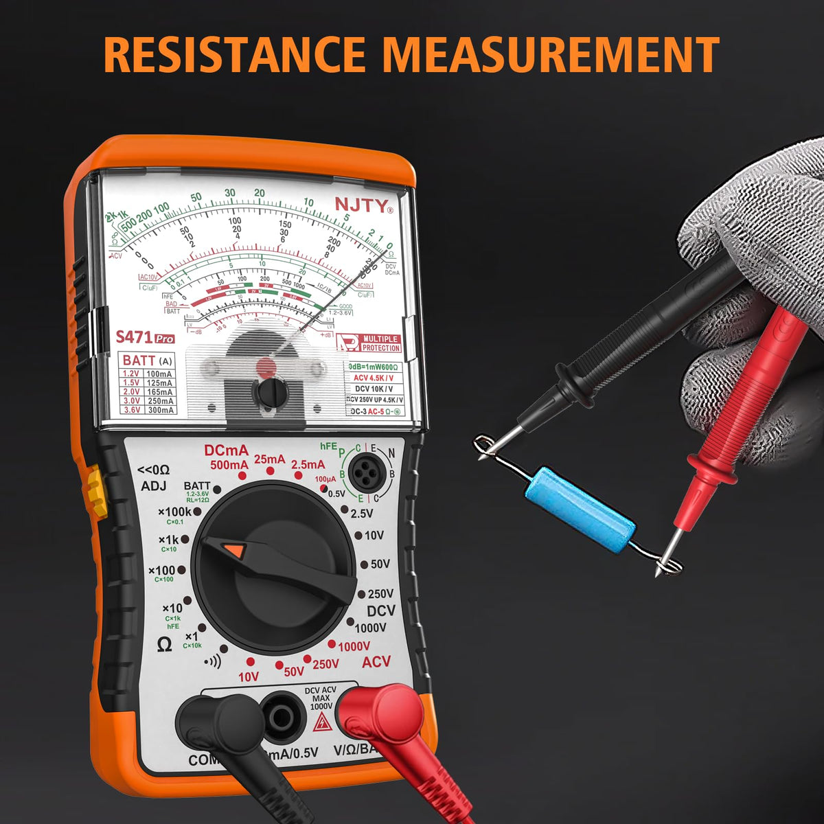 NJTY S471 durable case and clear dial for demanding environments