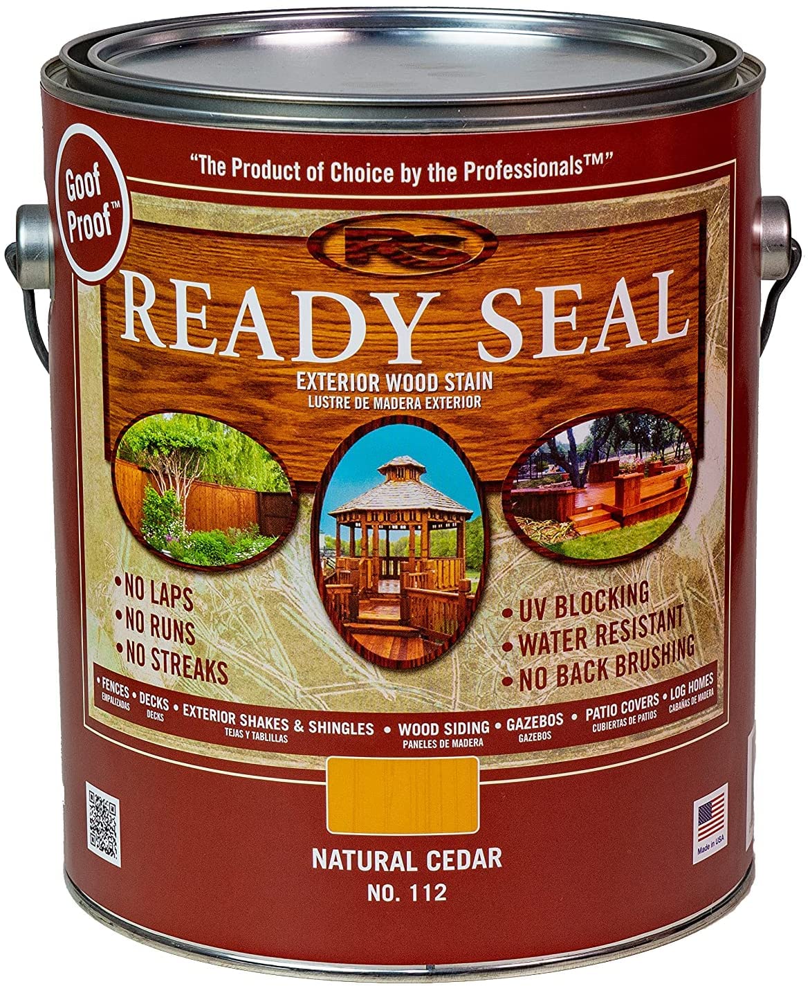 NK Norkan Ready Seal on deck during application, highlighting deep penetration and natural wood grain.