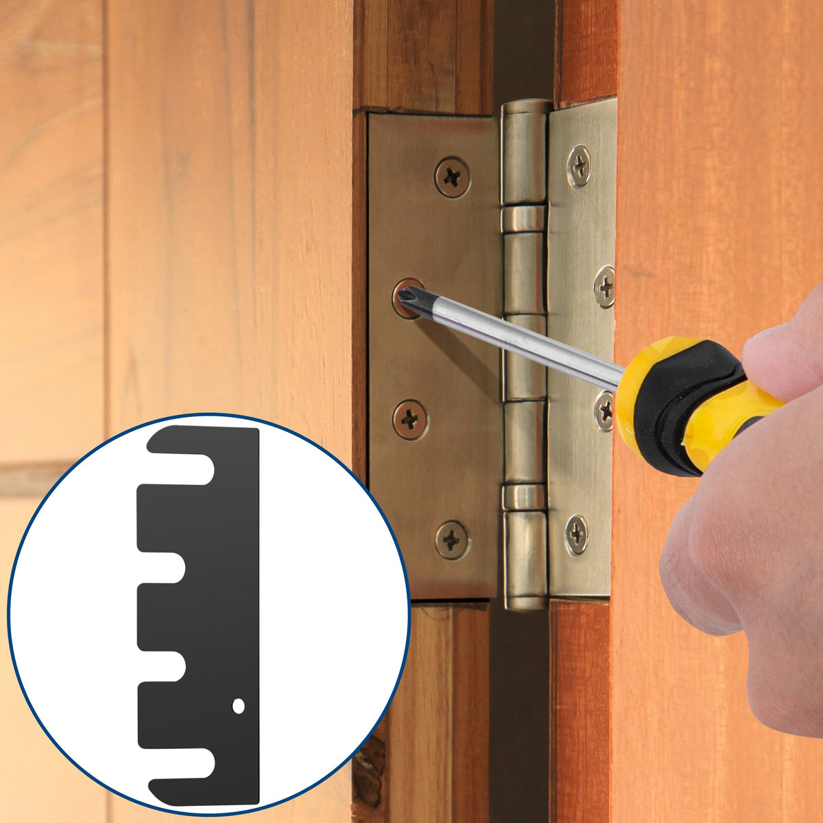 Nkiy Quen’s 16-piece kit provides replacements for routine hinge repairs.