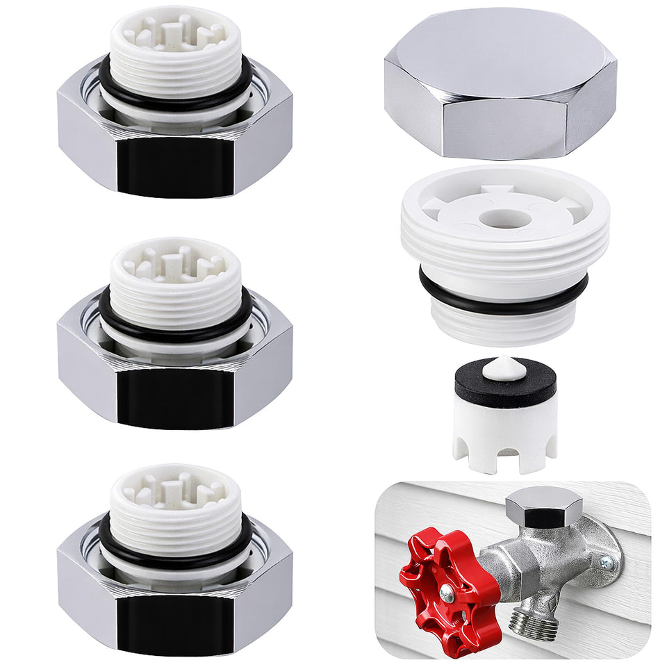 Nkiy Quen vacuum breaker four-pack kit for outside faucets, ready for quick repairs