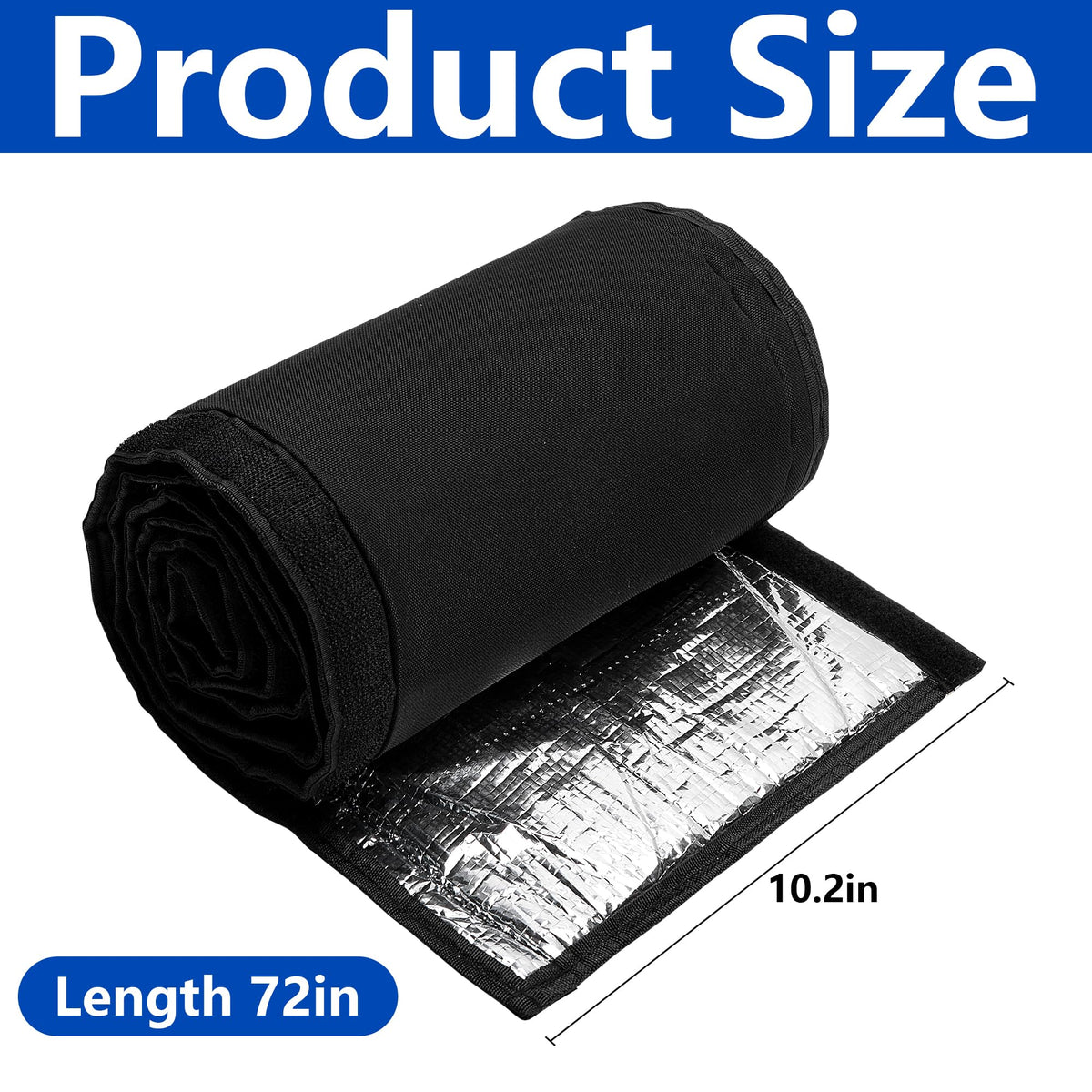 Nkiy Quen 72x10.2 inch insulation cover for outdoor piping in HVAC