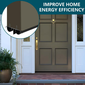 Durable vinyl door seal blocks air, dust, and noise in daily use.