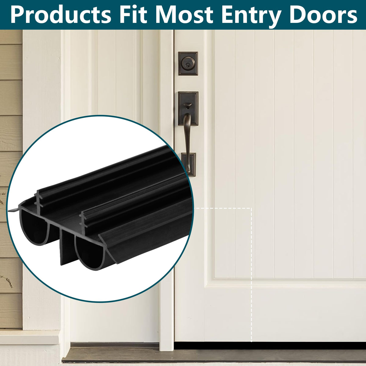 High-quality vinyl material ensures lasting weather sealing on interior and entry doors.
