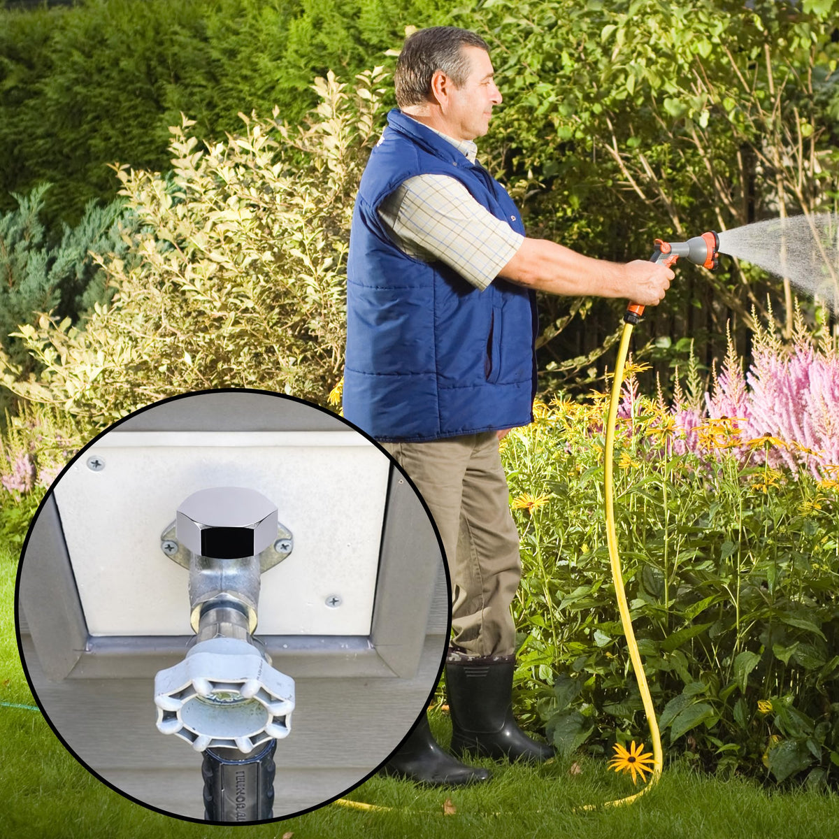 Nkiy Quen garden irrigation use, anti-siphon valve repair kit ready