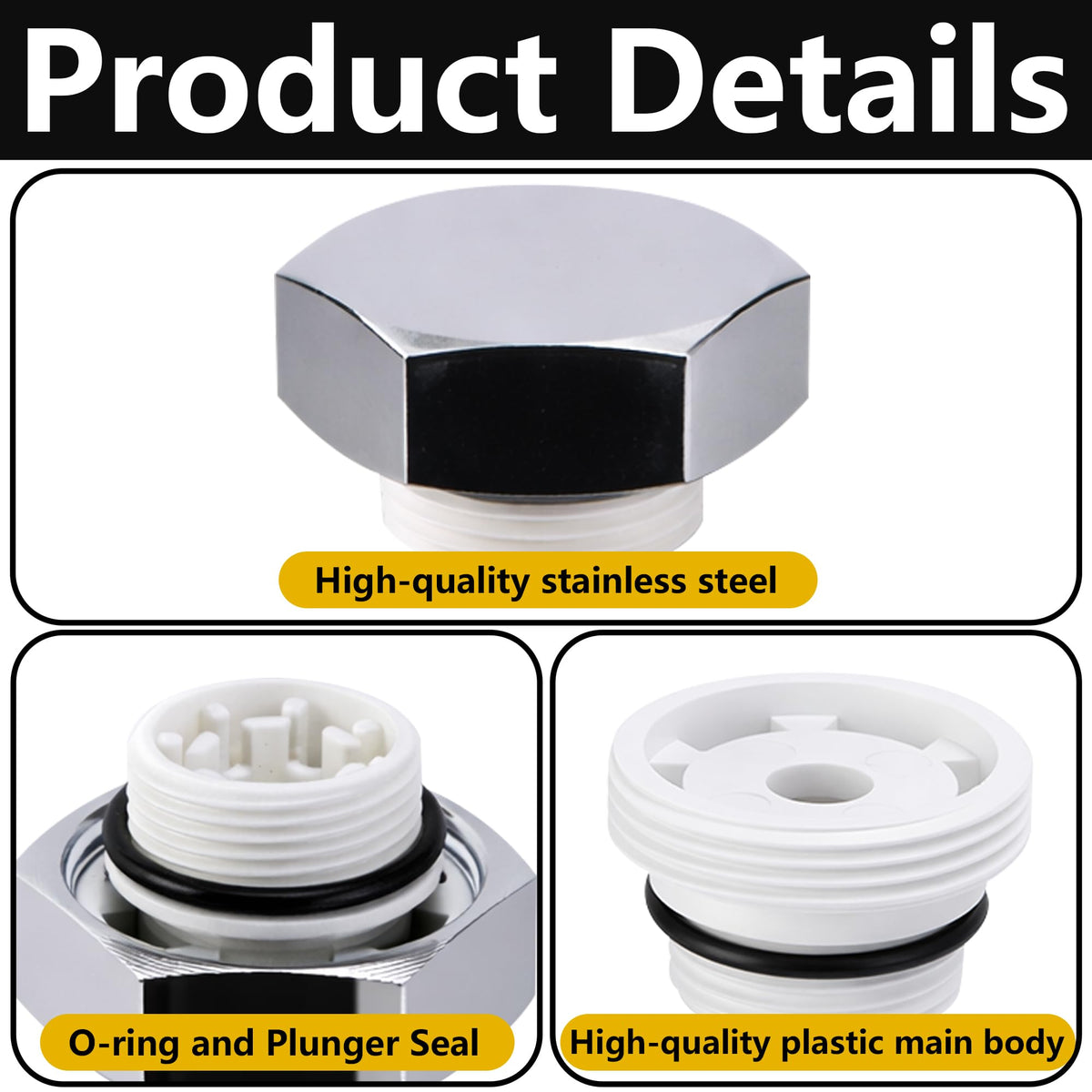 Nkiy Quen plastic body with plunger demonstrates lightweight, durable construction