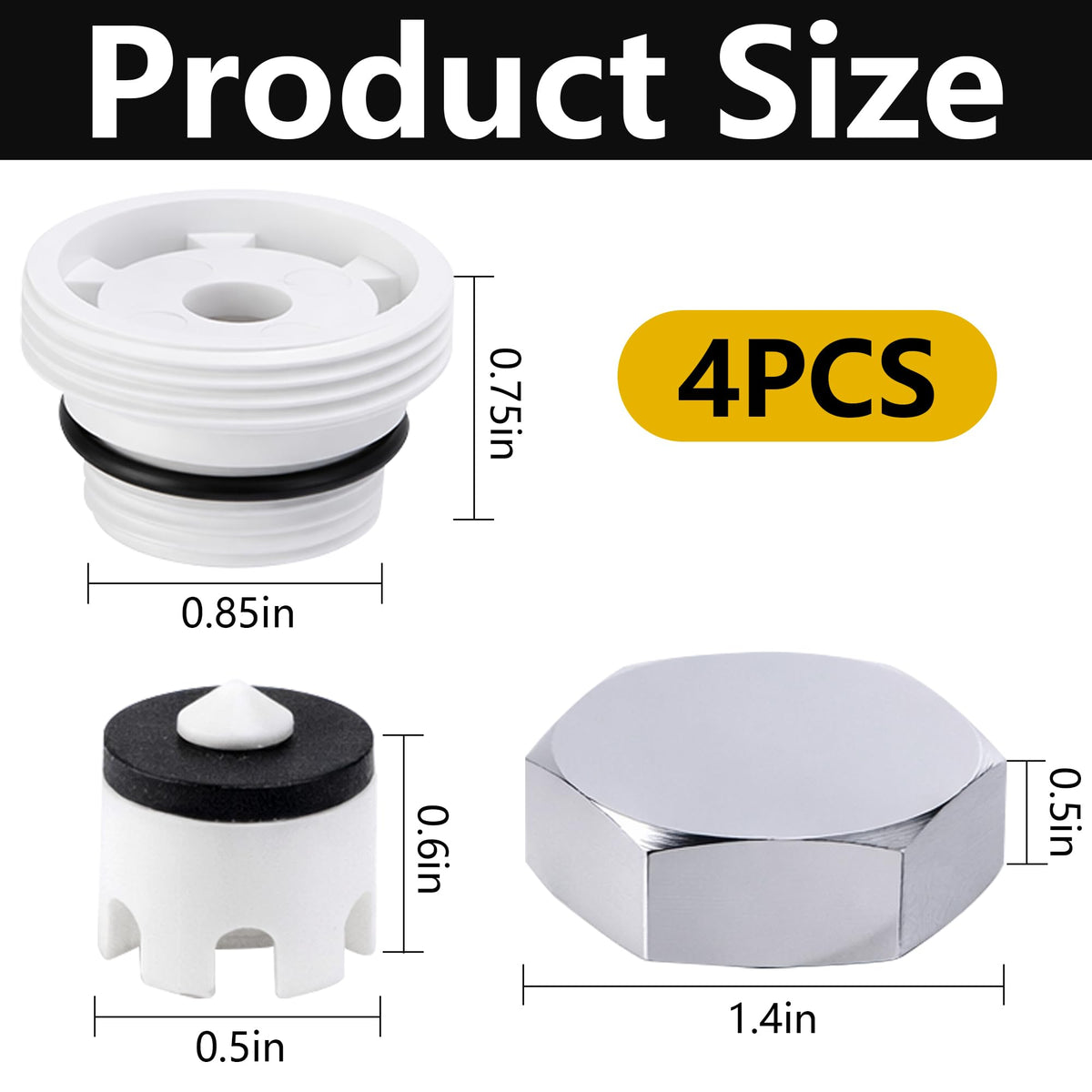 Nkiy Quen stainless steel vacuum breaker cap resists corrosion