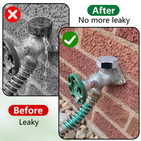 Nkiy Quen vacuum breaker installed on sillcock for anti-siphon protection