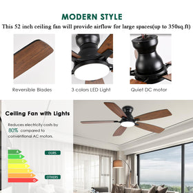 NKPU quiet ceiling fan operates under 30 dB for restful nights