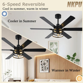NKPU wall-mount remote control keeps light and fan operation within easy reach.