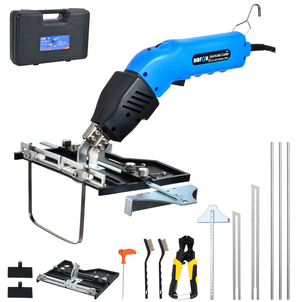 NLBFOU Electric Hot Knife Kit with Big Groover for precise foam grooves.