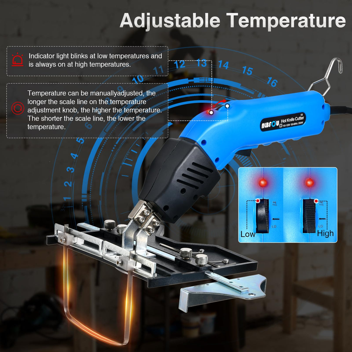NLBFOU Easy blade installation shows quick readiness for projects.