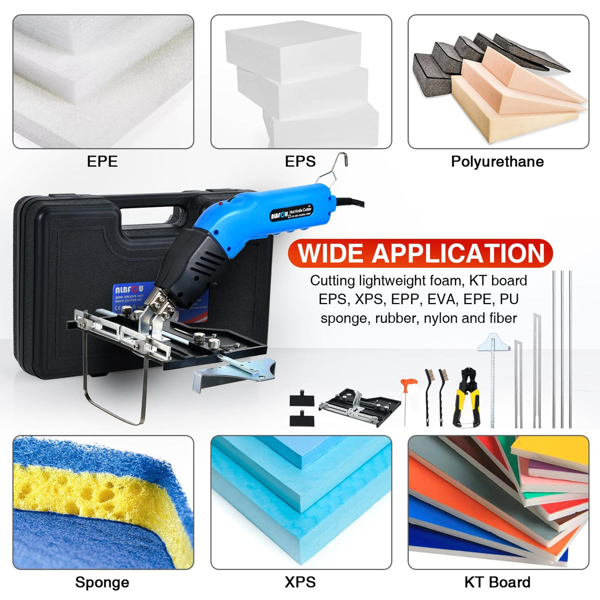 NLBFOU Tool kit supports KT board and sponge crafting projects.