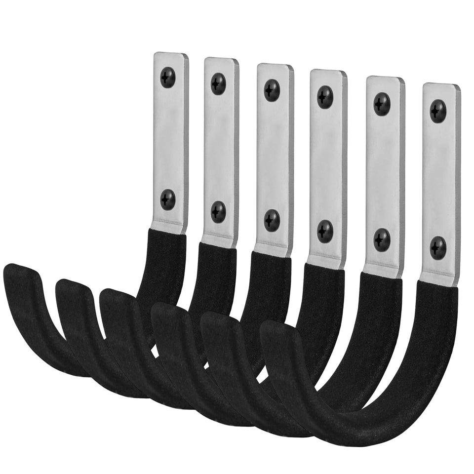 Nlmyt 6-Piece garage storage hook ladder hanger keeps ladders organized and accessible