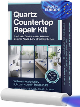 NNREPAIR quartz repair kit open box for easy DIY countertop repairs