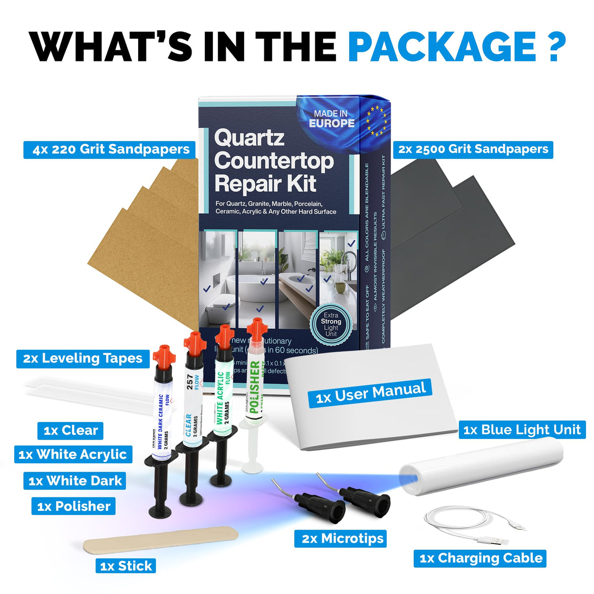 NNREPAIR at-home solution for professional-quality countertop repairs
