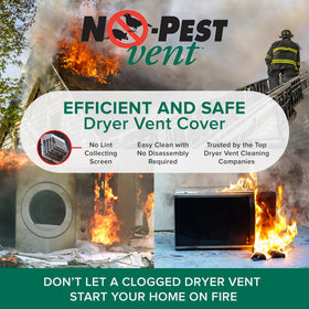 No-Pest Vent made in USA with UV-resistant plastic for lasting performance.