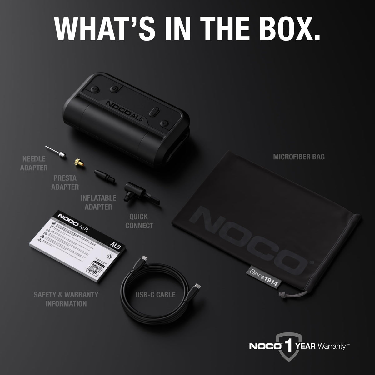 NOCO Air AL5 travel-ready setup for on-the-go use