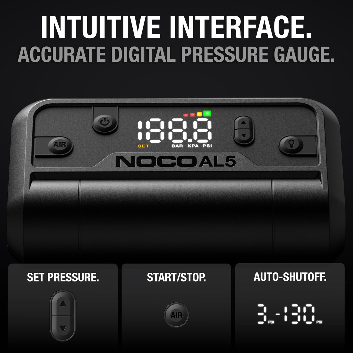 NOCO Air AL5 valve adapters for Schrader and Presta