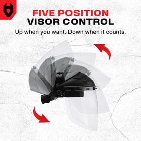 NoCry premium face shield curved design—all-around facial protection during tasks.