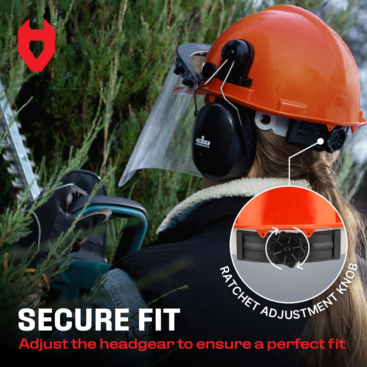 NoCry 6-in-1 ear muffs offer comfortable SNR protection for long shifts.