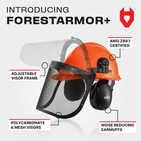 NoCry 6-in-1 mesh visor keeps debris out during cutting tasks.