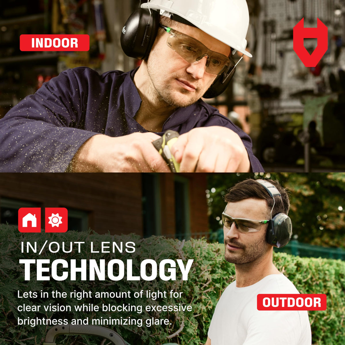 NoCry adjustable temples and nose pad for personalized comfort during long shifts.
